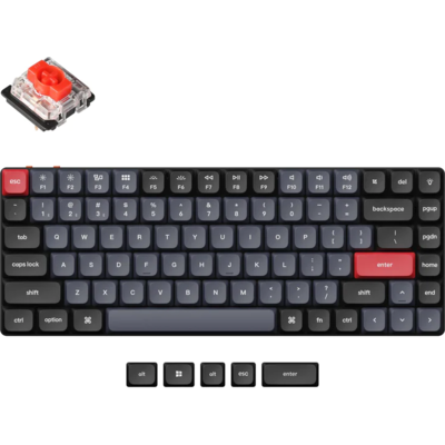 Геймърска механична клавиатура Keychron K3 Pro QMK/VIA Hot-Swappable Gateron Low Profile Red Switch, RGB Backlight