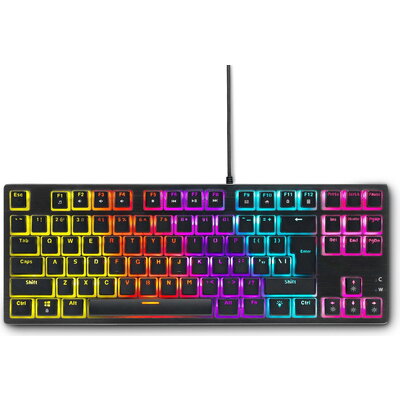 Геймърска механична клавиатура Spartan Gear Lochos 2 RGB TKL, Черна