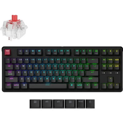 Геймърска Механична клавиатура Keychron C3 Pro 8K QMK - Super Red Switch, Hot-Swappable, RGB