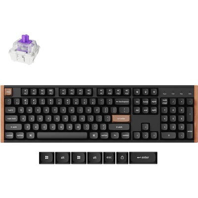 Геймърска безжична Механична клавиатура Keychron K10 HE Magnetic Switch - Black Special Edition