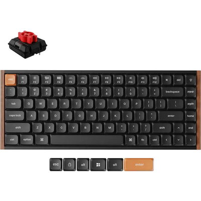 Безжчина механична клавиатура Keychron K3 MAX SE Black QMK/VIA - Milk POM Red Switch
