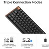 Безжчина механична клавиатура Keychron K3 MAX SE Black QMK/VIA - Milk POM Red Switch