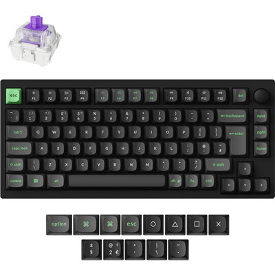 Безжична Механична клавиатура Lemokey P1 HE QMK 75% Black - HE Magnetic Switch - UK Layout