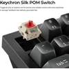 Безжична механичка клавиатура Keychron Q1 Ultra 8K Black - Silk POM Switch Red