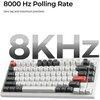 Безжична механичка клавиатура Keychron Q1 Ultra 8K Black - Silk POM Switch Banana