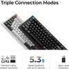 Безжична механичка клавиатура Keychron Q1 Ultra 8K Black - Silk POM Switch Banana