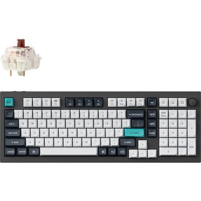Механична клавиатура Keychron Q5 Max QMK Carbon Black - Gateron Jupiter Brown
