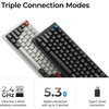 Безжична механичка клавиатура Keychron Q6 Ultra 8K Black - Silk POM Switch Red