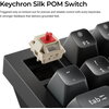 Безжична механичка клавиатура Keychron Q6 Ultra 8K Black - Silk POM Switch Brown