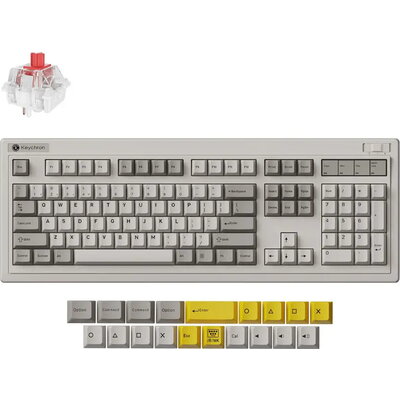Безжична механичка клавиатура Keychron R6 QMK Retro - Super Red Switch