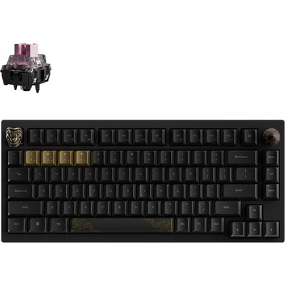 Безжична Механична клавиатура Keychron Black Myth Wukong - TTC Golden Pink Switch