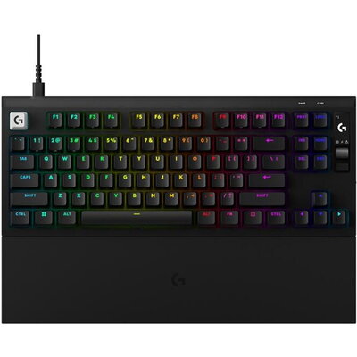 Геймърска механична клавиатура Logitech G Pro X2 RAPID TKL, Magnetic Analog Linear Switch - Черен