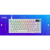 Геймърска механична клавиатура Logitech G316 X 75 - Hot-Swappable Tactile Switch - Бял