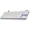 Геймърска механична клавиатура Logitech G Pro X Rapid TKL - White, magnetic-analog switch