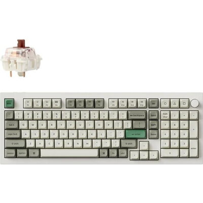 Механична клавиатура Keychron Q5 Max QMK Shell White - Gateron Jupiter Brown