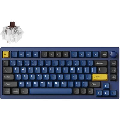 Механична клавиатура Lemokey P1 Pro QMK 75% Navy Blue - Keychron Super Brown Switch