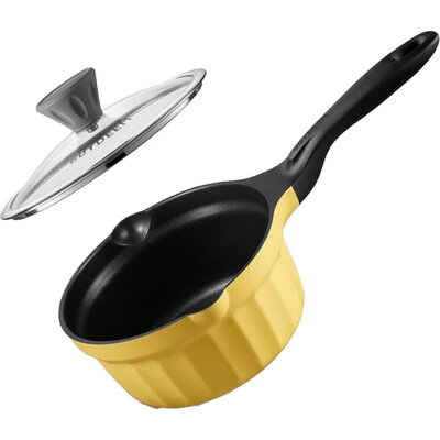 BUYDEEM SP182 Cast Aluminum Nonstick Multi  function pot, Mellow Yellow