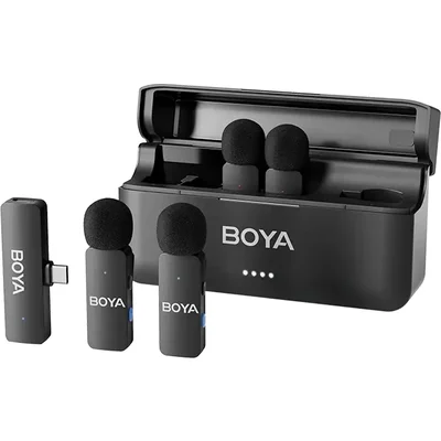 Безжична микрофонна система BOYA BY-V4U - USB-C Безжична микрофонна система BOYA BY-V4U - USB-C