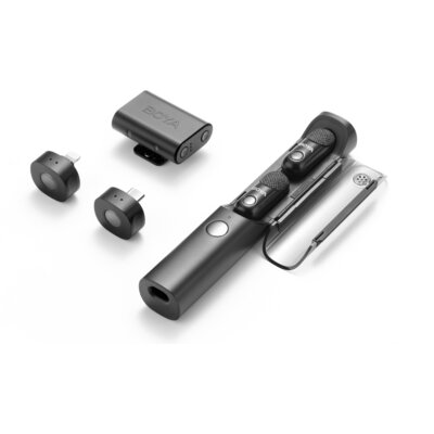 Безжична система микрофони All-in-One BOYA MAGIC 02 - Lightning + USB-C