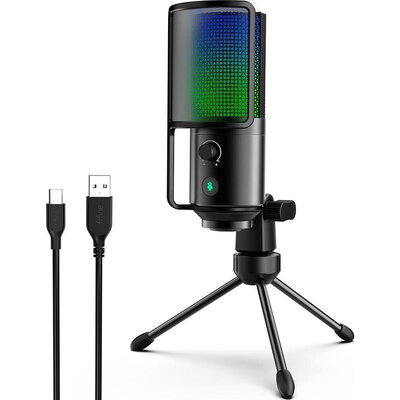 Настолен микрофон FIFINE K669 PRO2 RGB - Black