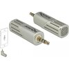 Микрофон DeLock 65893, За смартфон/таблет, 3.5 mm 4 Pin Stereo Jack 90°, Сребрист