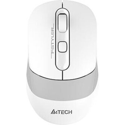 Безжична мишка A4tech FB10C Fstyler Grayish White , Bluetooth, 2.4GHz, Литиево-йонна батерия, Бял