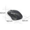 HAMA Мишка „WM-900“ мултифункционална, ергономична, Bluetooth, батерия, RGB, черна