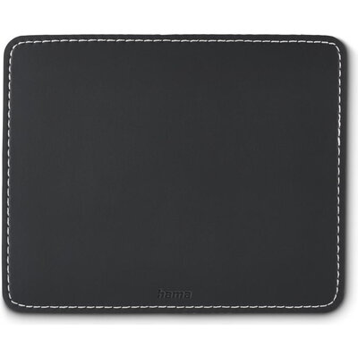 HAMA Пад за мишка "Leather look", Черен