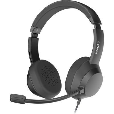 А4tech Fstyler FH150U Слушалки с микрофон USB, Noice Cancelling,леки, черни