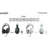А4tech Fstyler FH300U Слушалки с микрофон USB, Noice Cancelling, бял
