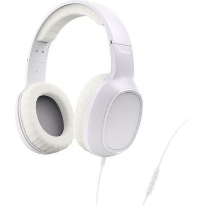 HAMA Слушалки с микрофон "Fun C", USB-C, водач за кабел от едната страна, бели