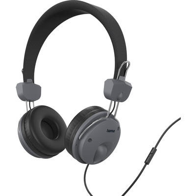 HAMA Слушалки с микрофон  "Fun4Phone", On-Ear Stereo Headphones, black