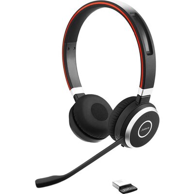 Слушалки Jabra Evolve 65 UC Stereo, Микрофон, Черни