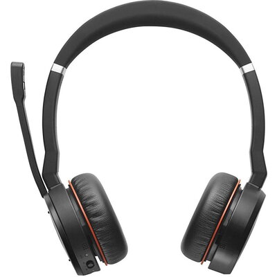Слушалки Jabra Evolve 75 UC Stereo, Микрофон, Черни