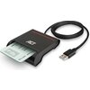 Четец на смарт карти ACT AC6015, USB 2.0, Черен