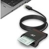 Четец на смарт карти ACT AC6015, USB 2.0, Черен