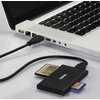 Четец за карти HAMA Multi-Card Reader, USB 3.0, SD/microSD/CF/MS, 5 Gbps, Черен