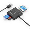 HAMA Четец за карти USB, USB-A, с USB-C адаптер, USB 3.2 Gen1, SD/micro-SD/CF/MS