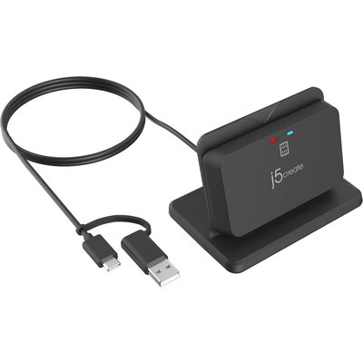 j5create JUR261-N USB Smart card/CAC reader картов четец със стойка