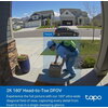TP LINK нтелигентен видео звънец за врата Tapo D210, 2K QHD (2560×1440),160° зрителен ъгъл, microSD до 512 GB, 2.4Ghz, AI-разпоз
