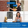 TP LINK нтелигентен видео звънец за врата Tapo D210, 2K QHD (2560×1440),160° зрителен ъгъл, microSD до 512 GB, 2.4Ghz, AI-разпоз