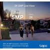 Видео звънец за врата Tapo D230S1, 2.4Ghz, 2K 5MP, Color Night Vision, акум.батерии, microSD