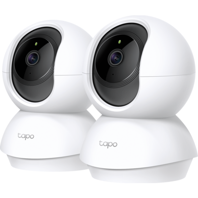 Домашна охранителна WiFi камера TP-Link Tapo C200P2, Pan/Tilt - 2 Броя