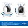 IP камера куполна TP-Link Tapo C222, 2560x1440@30fps, Pan/Tilt, H.264, microSD, Wi-Fi, аудио, RJ-45