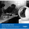 IP камера куполна TP-Link Tapo C222, 2560x1440@30fps, Pan/Tilt, H.264, microSD, Wi-Fi, аудио, RJ-45