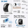 Домашна охранителна WiFi камера TP-Link Tapo C232, 3K 5Mp  с AI, Pan/Tilt, LAN, WiFi,SDmicro, нощно виждане