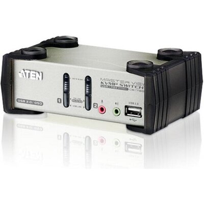 KVMP превключвател, ATEN CS1732B, 2-портов, PS/2-USB, VGA, Audio, OSD