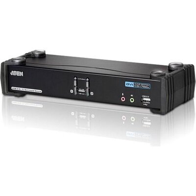 KVMP превключвател ATEN CS1782A 2-портов, USB, DVI Dual Link, CH7.1 Audio