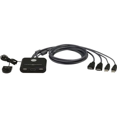 Превключвател KVM ATEN CS22HF, Дву портов USB HDMI