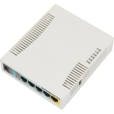 Безжичен Access Point MikroTik RB951Ui-2HnD, 2.4Ghz AP, 5xGigabit Ethernet, USB, 600MHz CPU, 128MB RAM